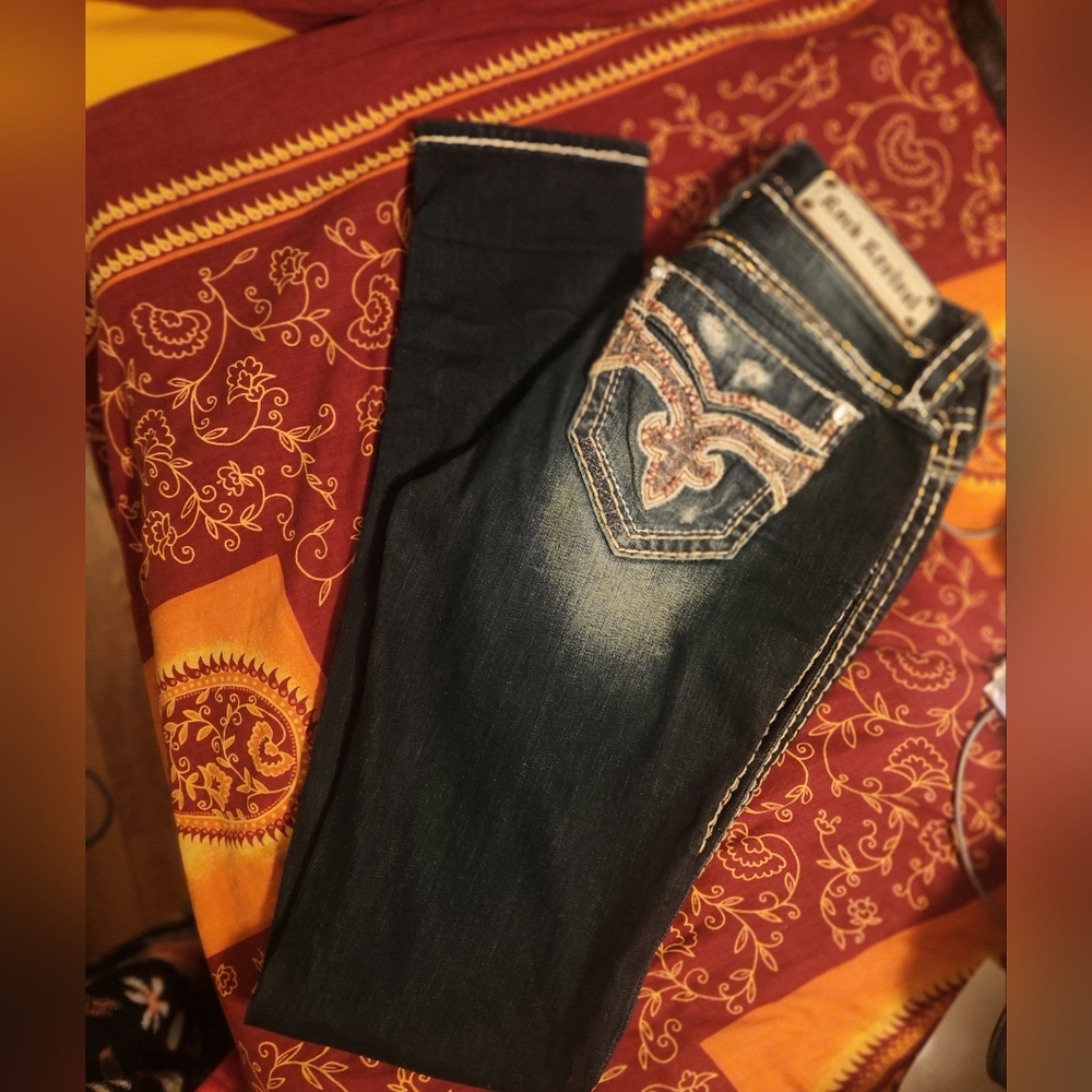 Womens Rock Revival Sapphire Jeans Size 25